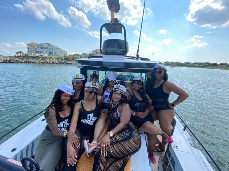bachelorette party on boat charter