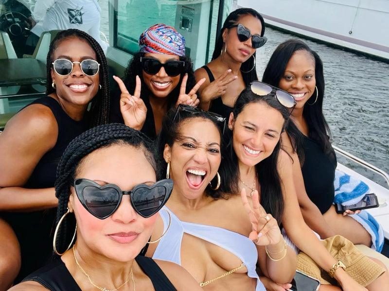 party group on boat charter Key West