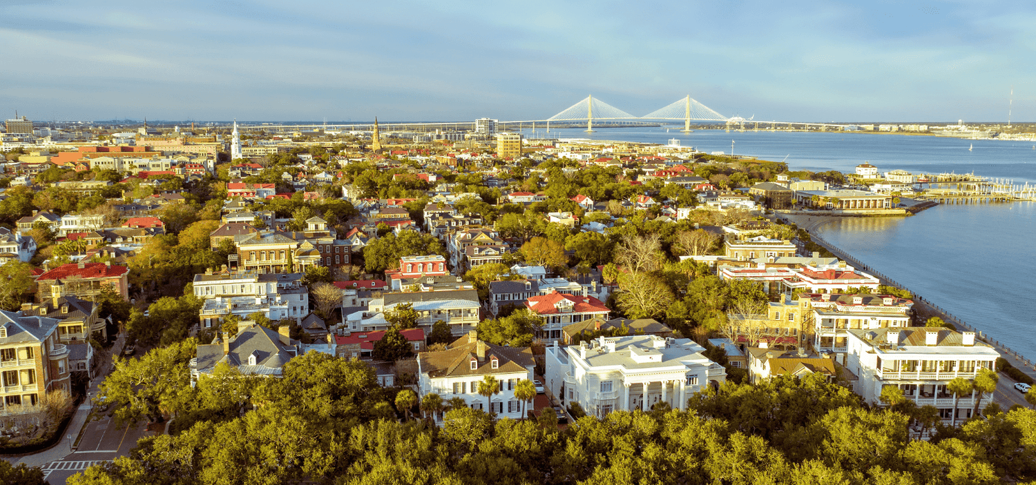 Charleston, SC with the Arthur Ravenel Jr. Bridge