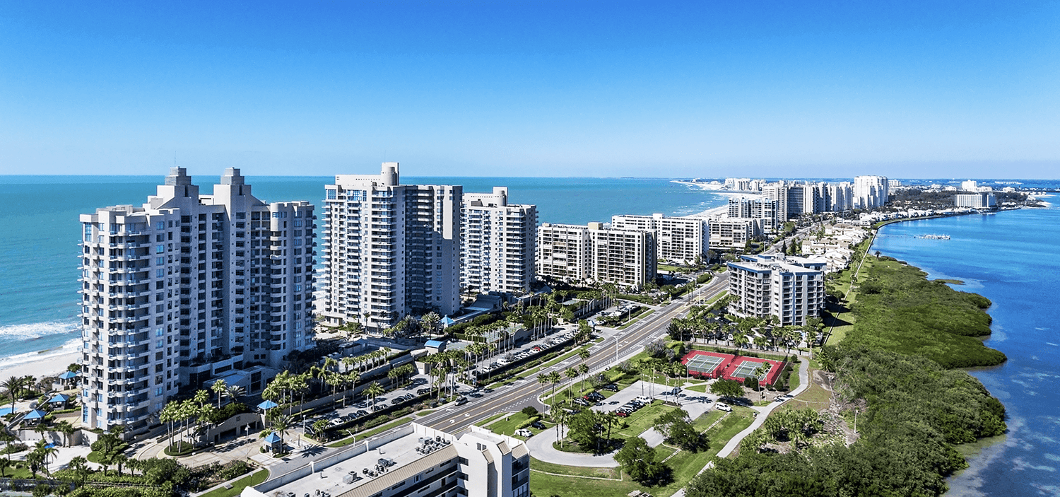 clearwater florida aerial view