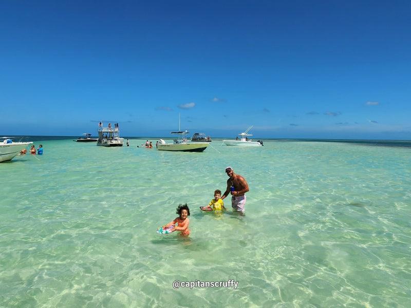 family in ocean boat charter
