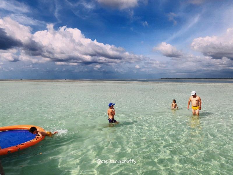 family on sandbar Florida Charters