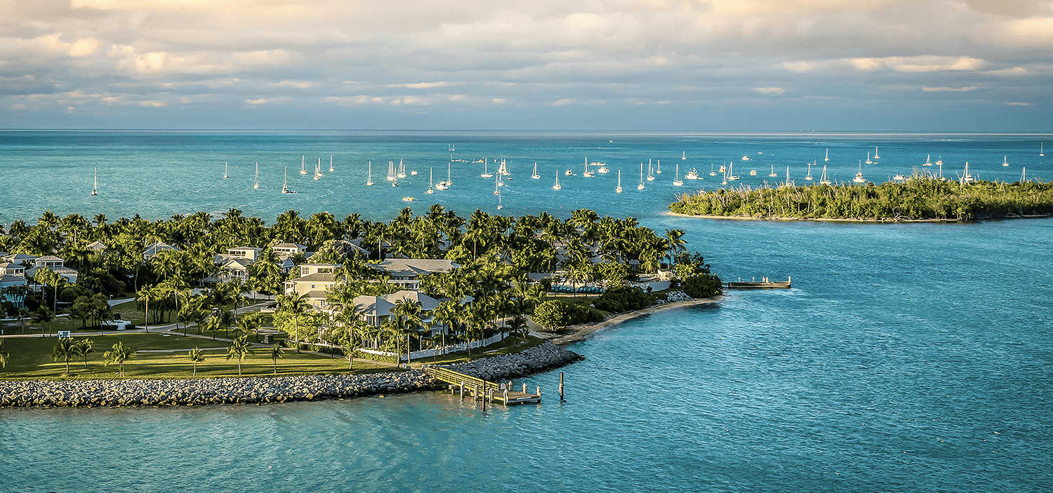 key west florida island aerial view