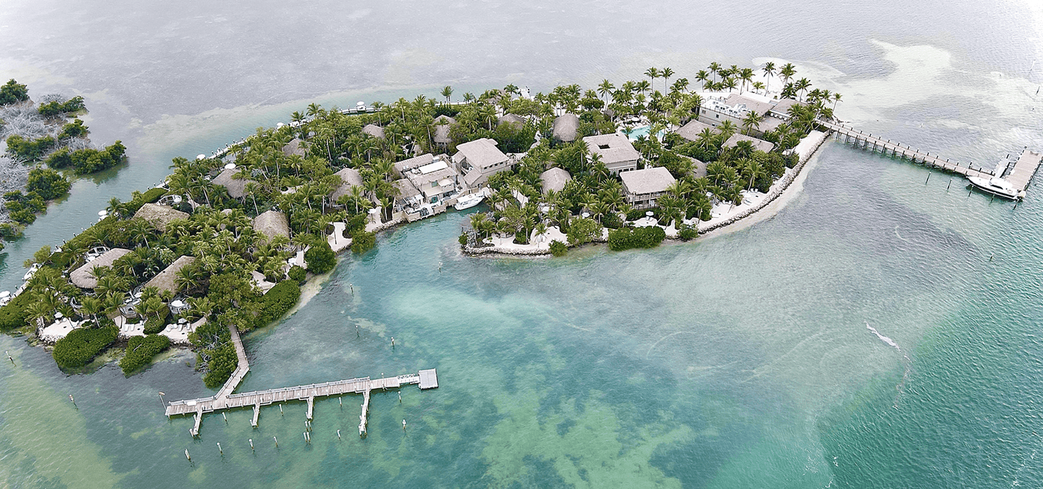 florida keys island aerial view