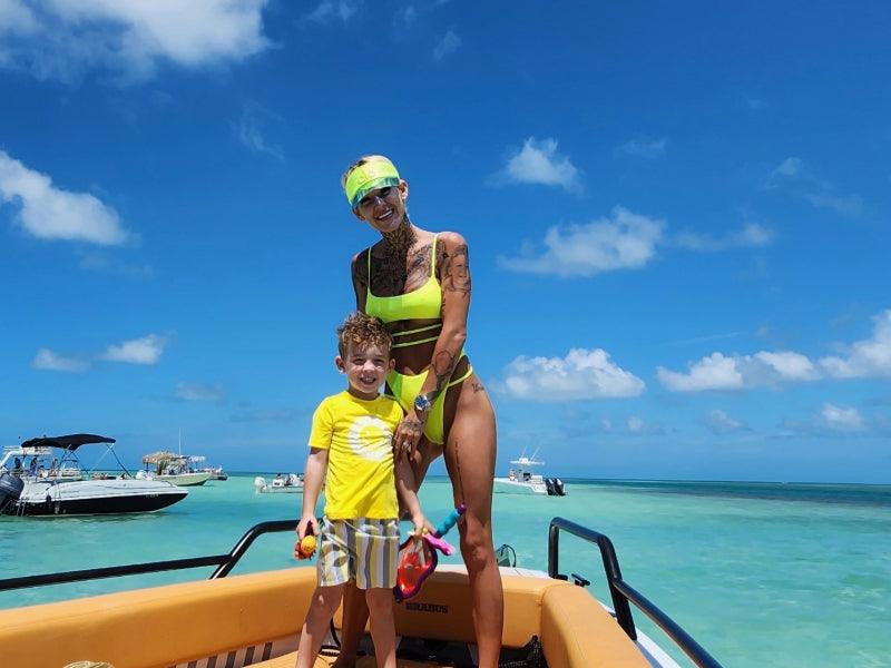 family on boat charter in Florida