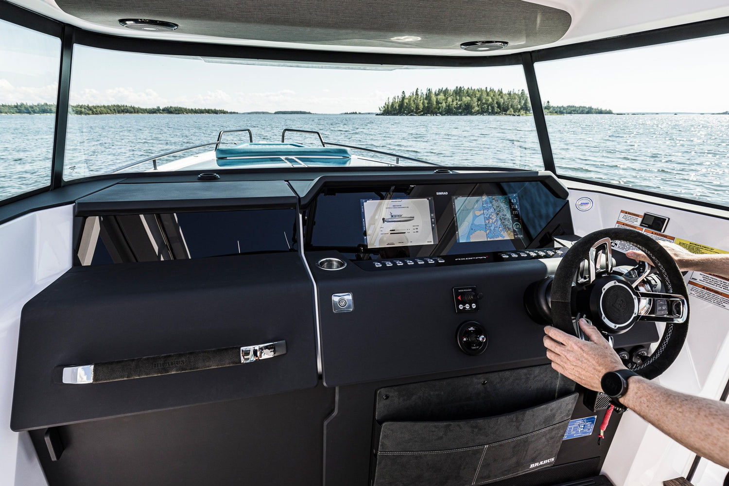 on-water training boat course