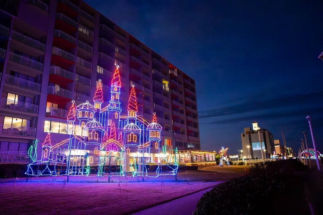 Holiday Lights at the Beach